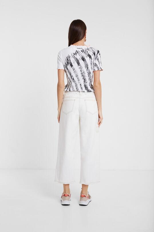 Ribbed zebra print T-shirt – Desigual Toronto